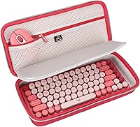 Vista 9 de Aproca Funda compatible con teclado inalámbrico mecánico Logitech POP Keys y teclado inalámbrico POP, teclado inalámbrico K2, bolsa de Negro
