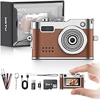 Vista 1 de Mini Digital Camera, Keychain Camera 1080P HD with 2MP Lens, Flash, Video Recording, 32G Card Included, Portable and Compact Retro Vlog Camera for
