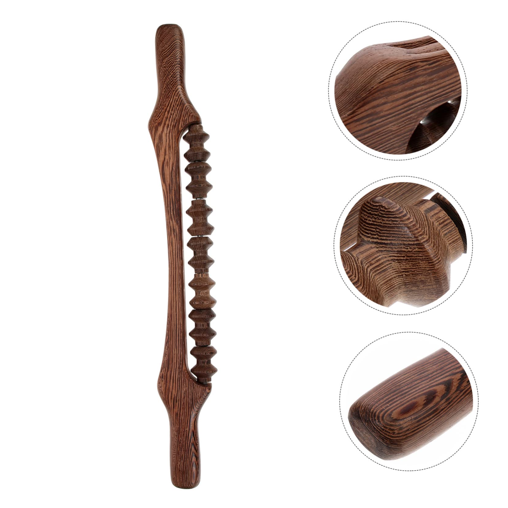 FOMIYES Back Massaging Tool Roller Made of Sturdy Wood for Friends Family and Home Massage