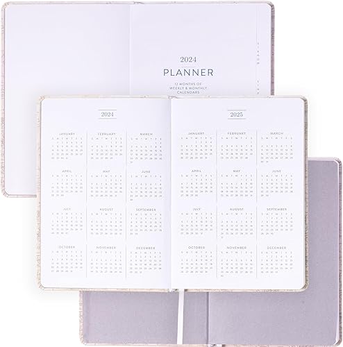 Miniatura 3 de Eccolo Map - Agenda 2024 de 12 meses, páginas anuales, mensuales y semanales (5.25 x 7.75 pulgadas)