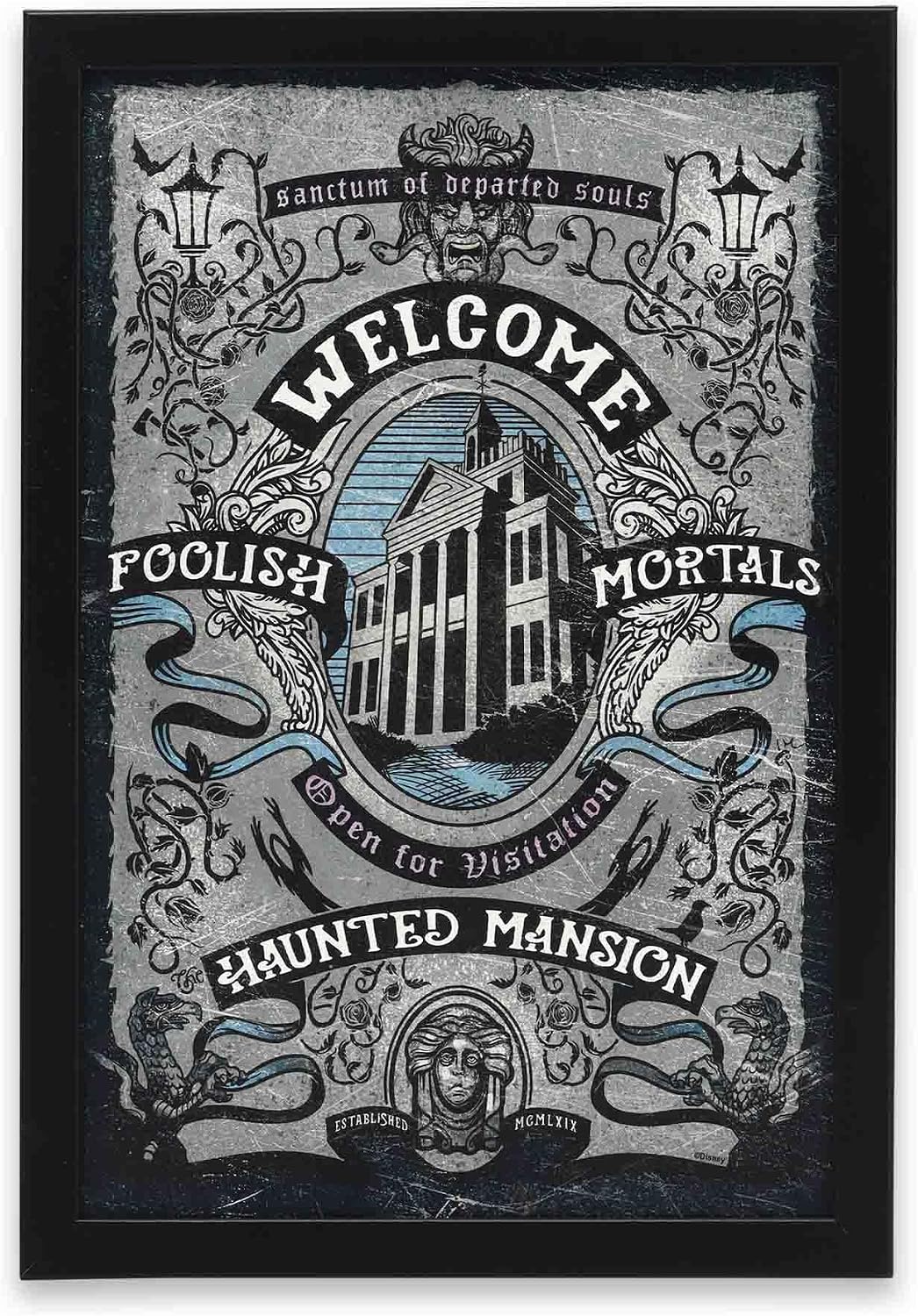 Amazon.com: Open Road Brands Disney Haunted Mansion Welcome Foolish ...