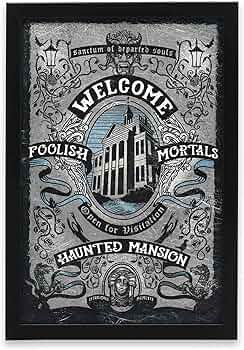 Amazon.com: Open Road Brands Disney Haunted Mansion Welcome
