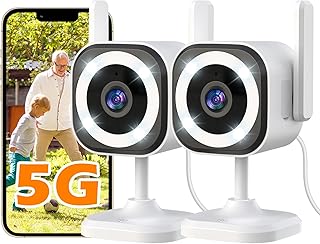 GUOANVISION Indoor / Outdoor Surveillance Camera, 5G/2.4G WiFi IP Camera, Indoor Camera Surveillance for Baby Monitor/Olde…