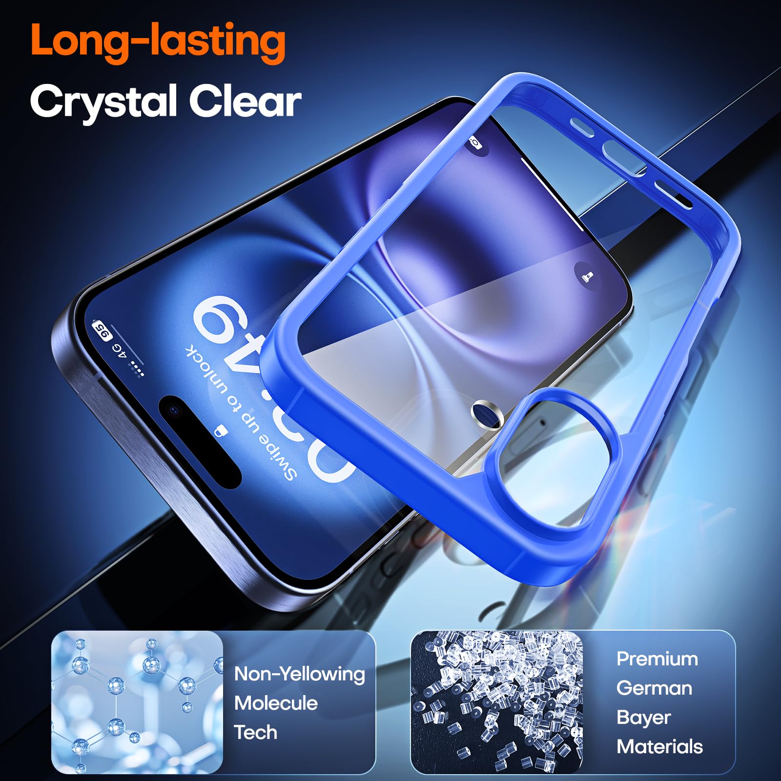 TAURI 2 in 1 for iPhone 16 Case with HD Screen Protector - Image 3
