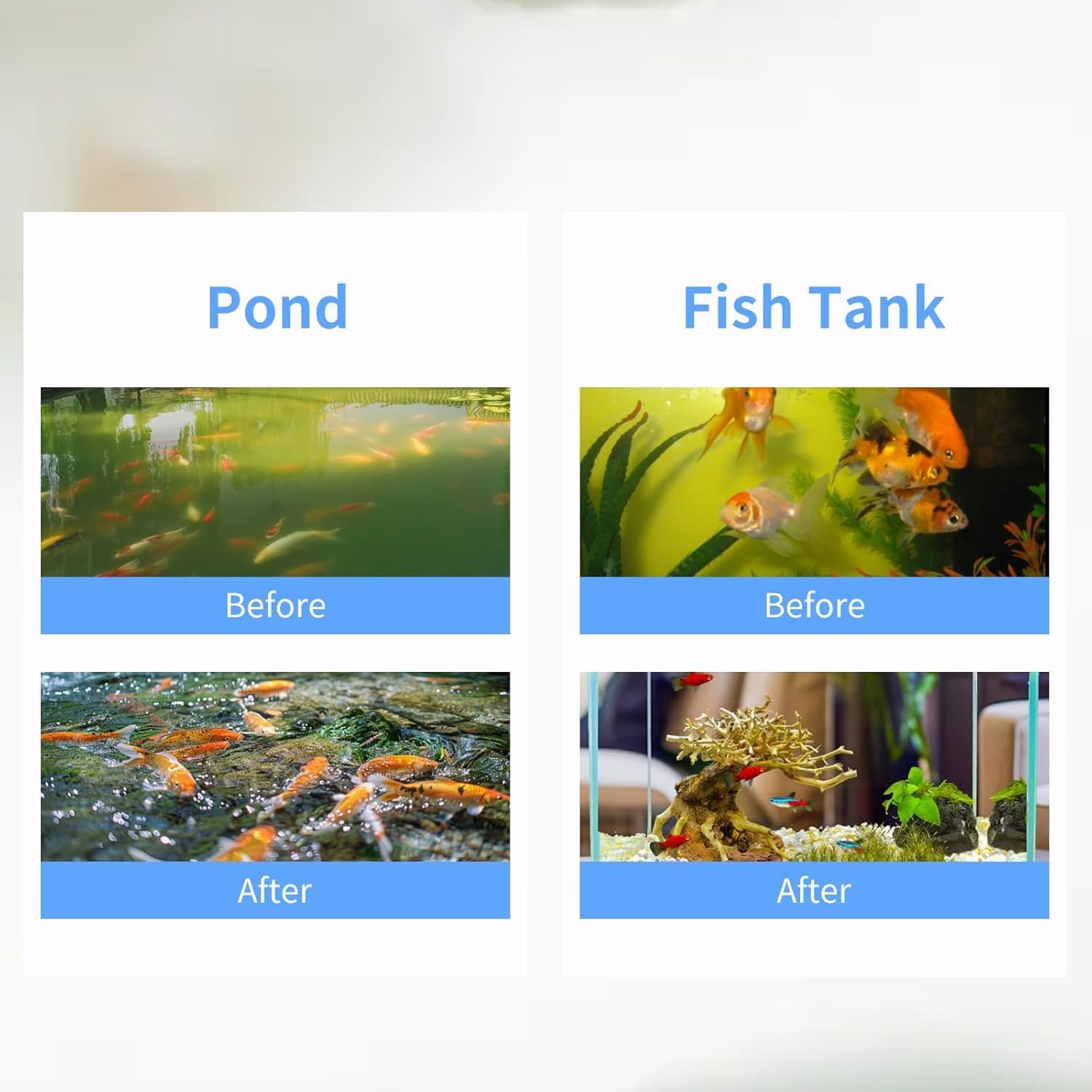 13W Replacement Light Bulb, for Outdoor Pond Clarifier Compatible with JUP-01 UVE9 CF400 CF500 UV CP-9 UV Light for Fish Tank, Turtle Tank, Aquarium, 4 Pack 13W UV C Lamp for G23 Base