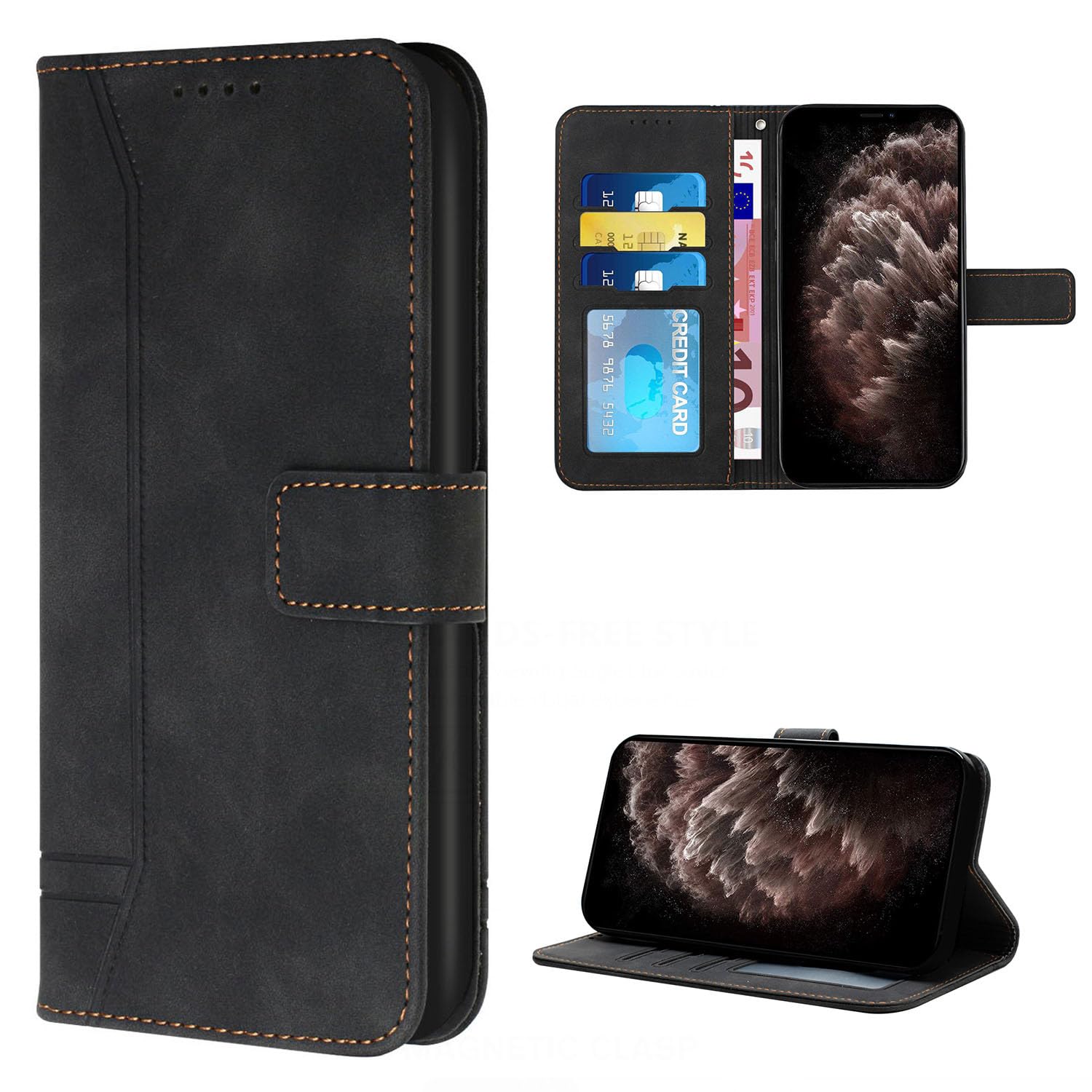 iPhone16iPhone16Proケース手帳型カード収納衝撃吸収磁石黒H01 楽天市場】iphone16pro ケース 手帳型 iphone16プロ ケース カード入れ