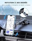 CIRYCASE Car Phone Holder, [Ultra Powerful Suction] Universal Dashboard Phone Holder for Car Kits, Hands-free & Case Friendly, Single Hand Operation GPS Vehicle Mount for Windshield, for 4-7” Phones - 4