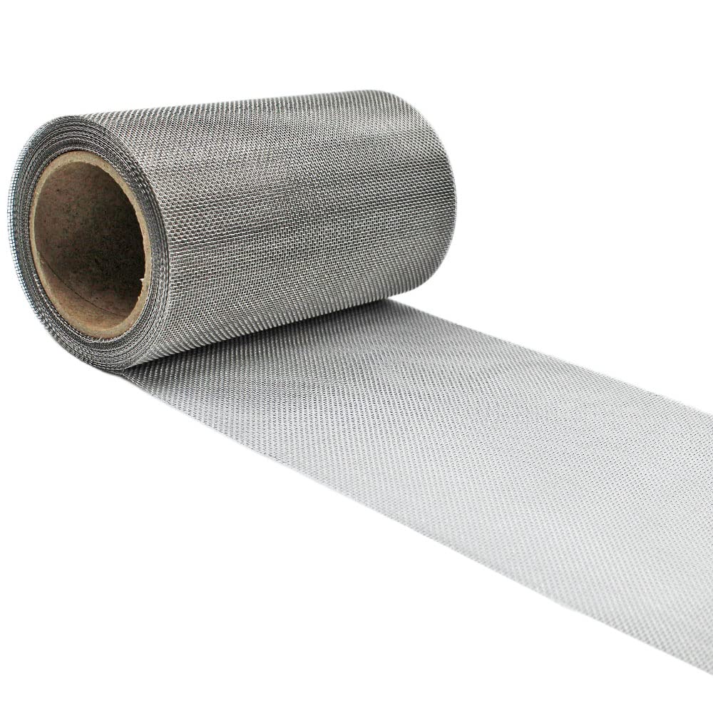 The Mesh Company Bugmesh Stainless Steel 1Mm Insect Soffit Vent Mesh Blocks Flys, Wasps & Bees Easy To Cut & Use (10M X 50Mm Bugmesh Roll)