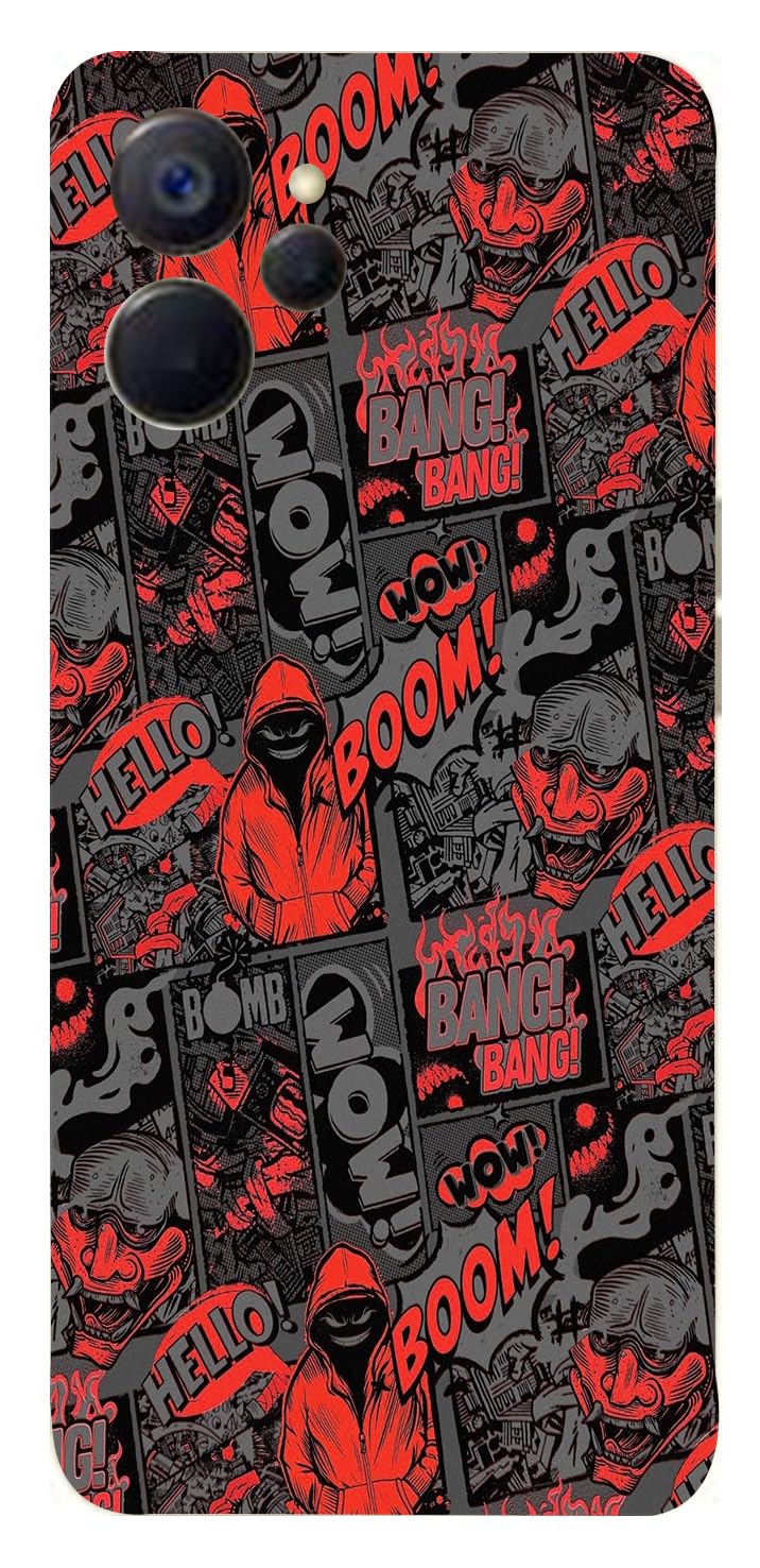 LAMHA Mobile Skin for 9i 5G Boom Bang Skin High Matte Finish