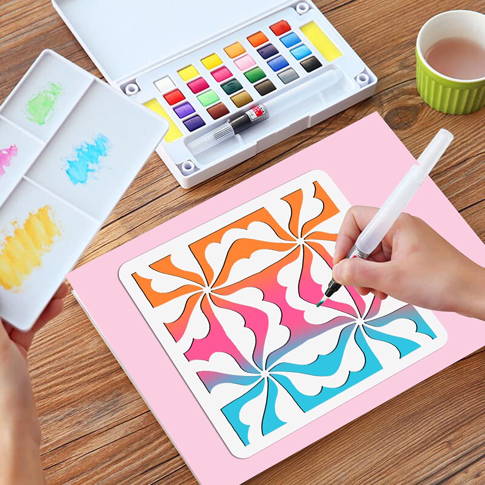 Modelli di stencil per ptura da disegno riutilizzabili in plastica