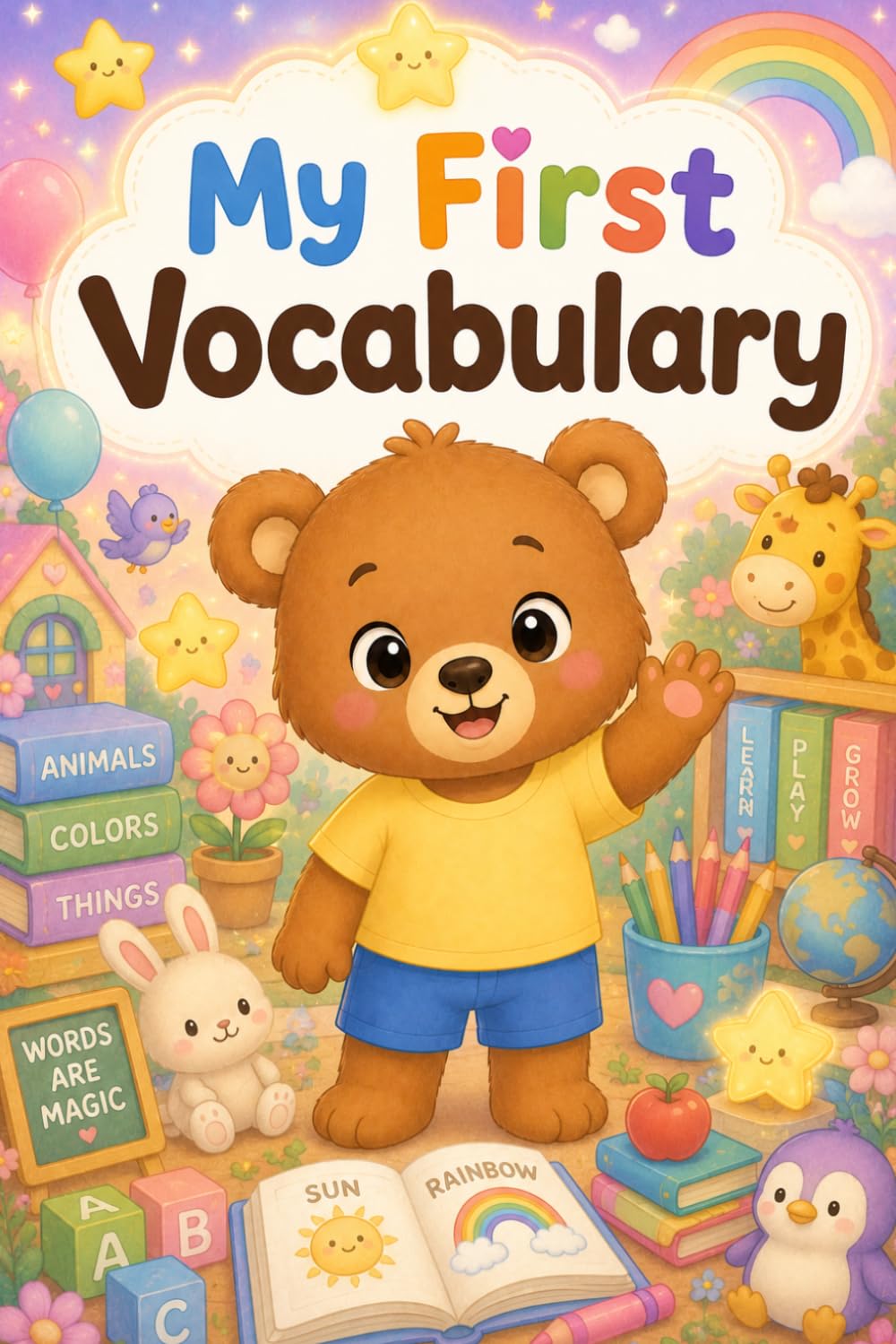 My First Vocabulary: Toddler First Vocabulary Book for Ages 2-5 | Cute Preschool Everyday First Words and Early Learning for Kids