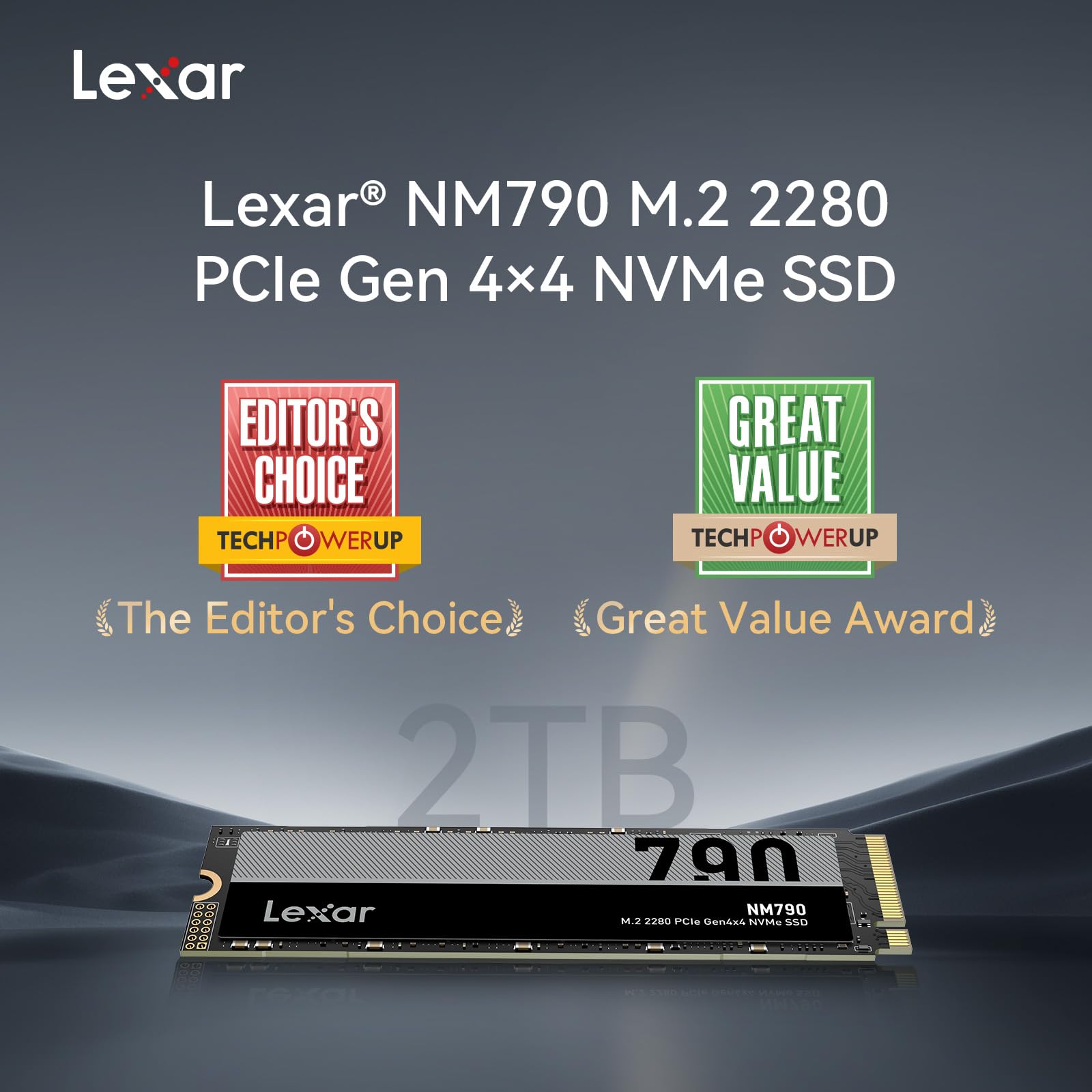 Lexar Nm790 - Ssd - 2tb - Intern - M.2 2280 - Pcie 4,0 X4 (nvme) (lnm790x002T-Rnnng)