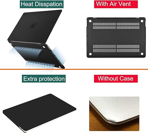 Miniatura 2 de MOSISO Funda rígida de plástico y bolsa de hombro con solapa de poliéster compatible con MacBook Pro de 16 pulgadas 2019 versión A2141 con barra