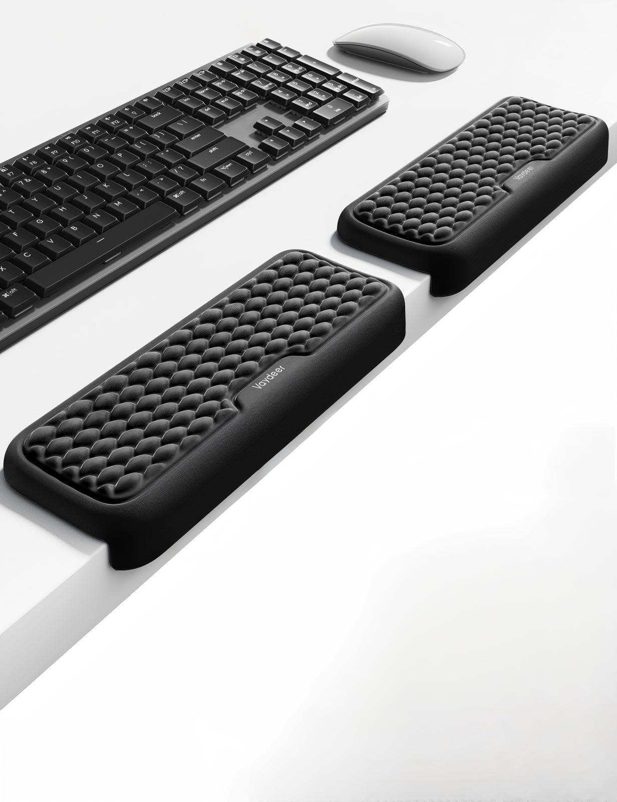 Vaydeer Desk Elbow and Wrist Rest Pad, Memory Foam, Black