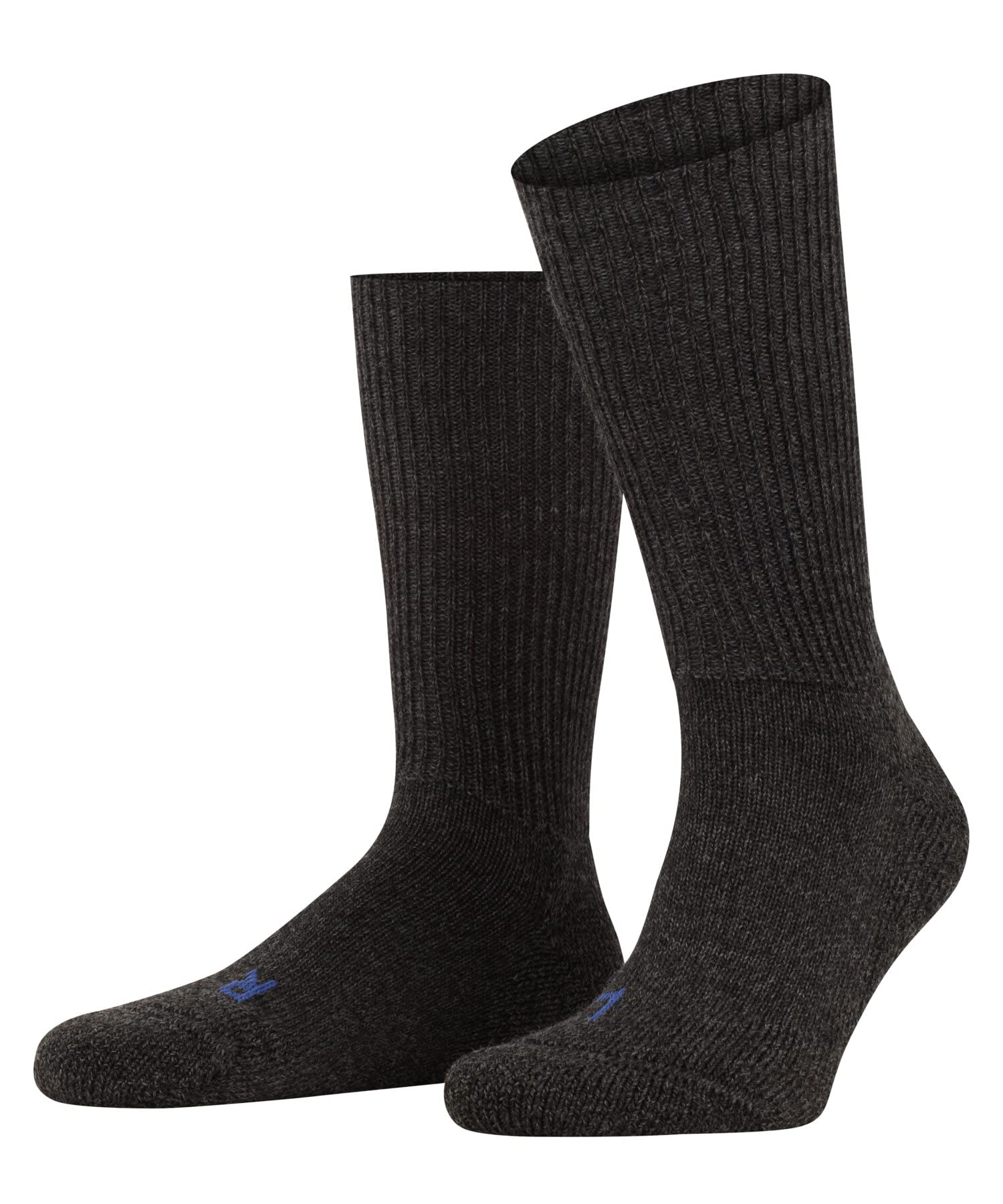 FALKE Unisex Walkie Ergo U SO Wool Plain 1 Pair Socks, Grey (Smog 3150), 9.5-10.5