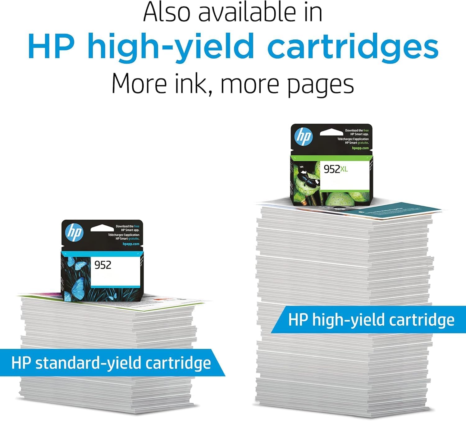 HP 952 Ink Cartridge Bundle – 952XL Black High‑Yield (F6U19AN) + 952 Cyan Magenta Yellow 3‑Pack (N9K27AN) | Works OfficeJet 8702; OfficeJet Pro 7720, 7740, 8210, 8710, 8720, 8730, 8740