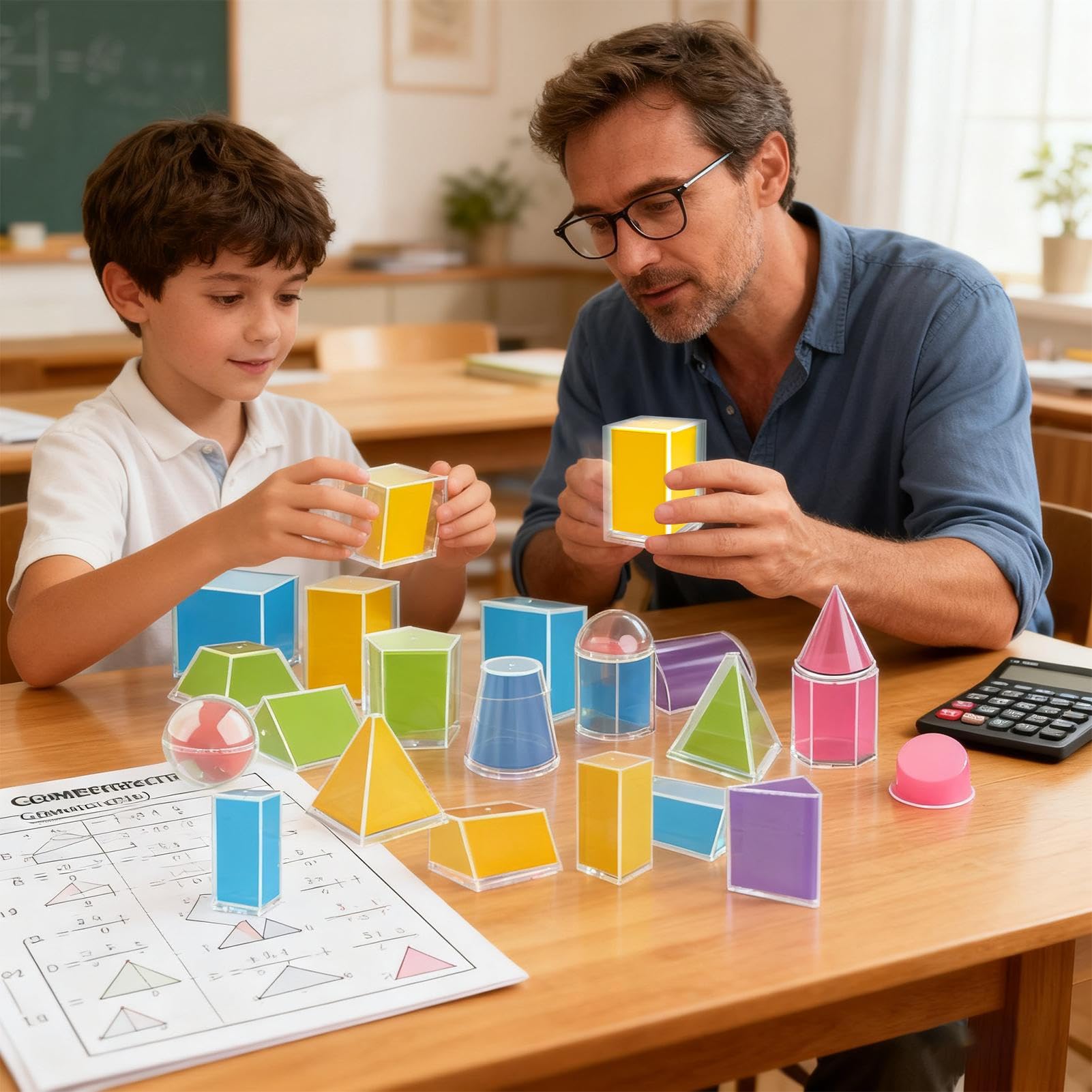 Solidi Geometrici 20 Pezzi Apprendimento Prospettiva Forme Geometriche Matematiche Scuola Educazione