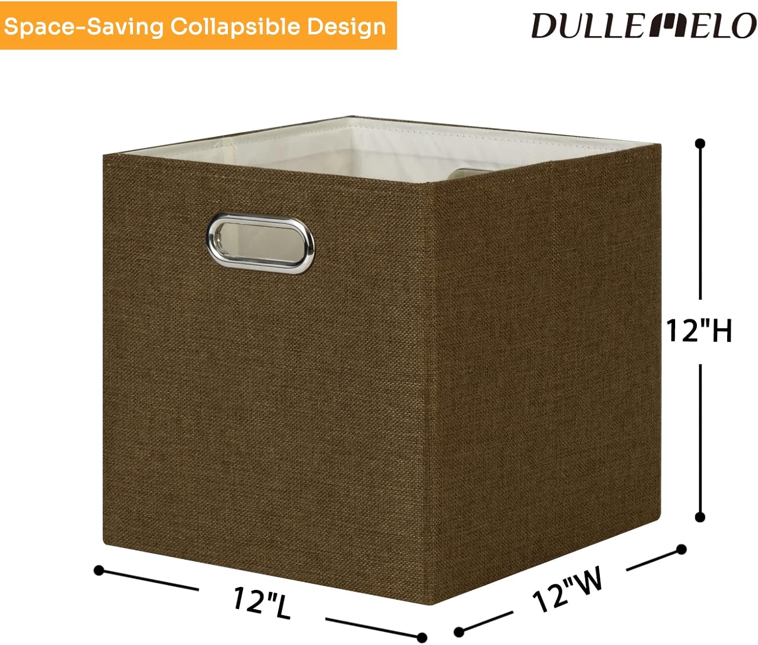 Buy DULLEMELO 12x12 Baskets for Cube Storage, Collapsible Storage Bins