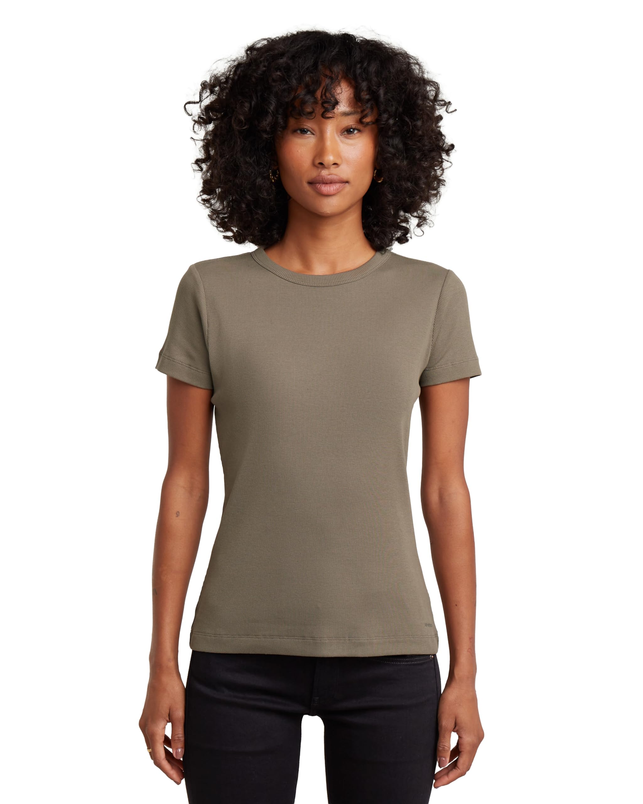 G-Star Damen Slim Rib R T Wmn T-Shirt