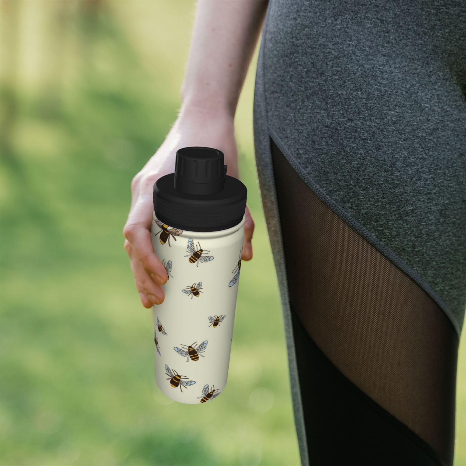Brilliant Print Wasserflasche Edelstahl Isolierflaschen 18oz Sport Wasserflaschen für Männer Frauen