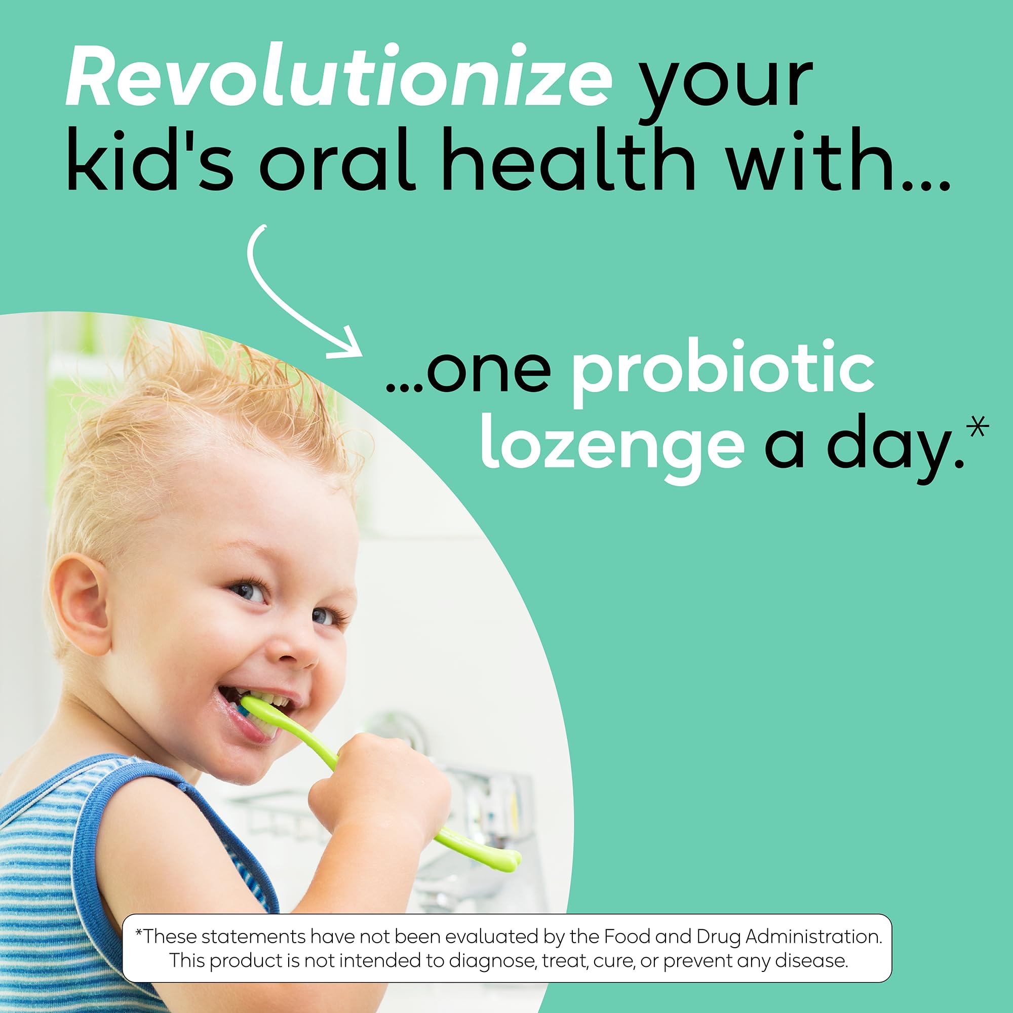 BioGaia Prodentis Kids Probiótico para la salud bucal I Sabor a manzana I Dientes y encías saludables I Plus Aliento fresco I Defendo contra problemas dentales | Cuidado bucal para niños | Probiótico