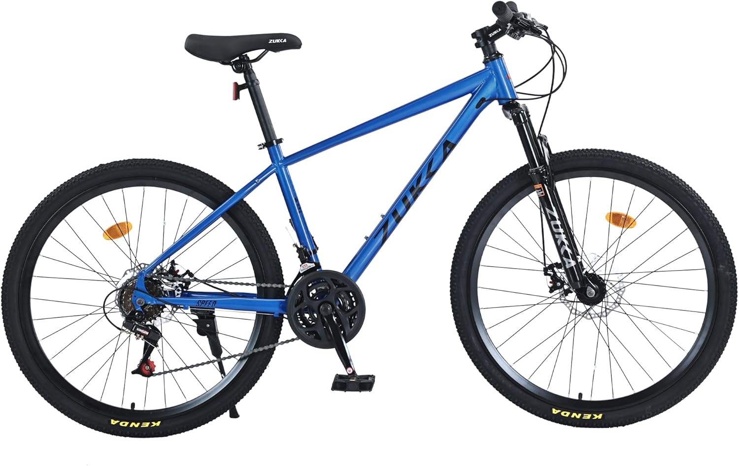 Front Suspension Hardtail Mountain Trail Bike 26 Inch, Mountain Bike for Mens Womens Student Work with 24-Speed Dual Disc Brakes Hardtail Bicycles，Steel Frame,Adjustable Comfortable Saddle，4 Colors