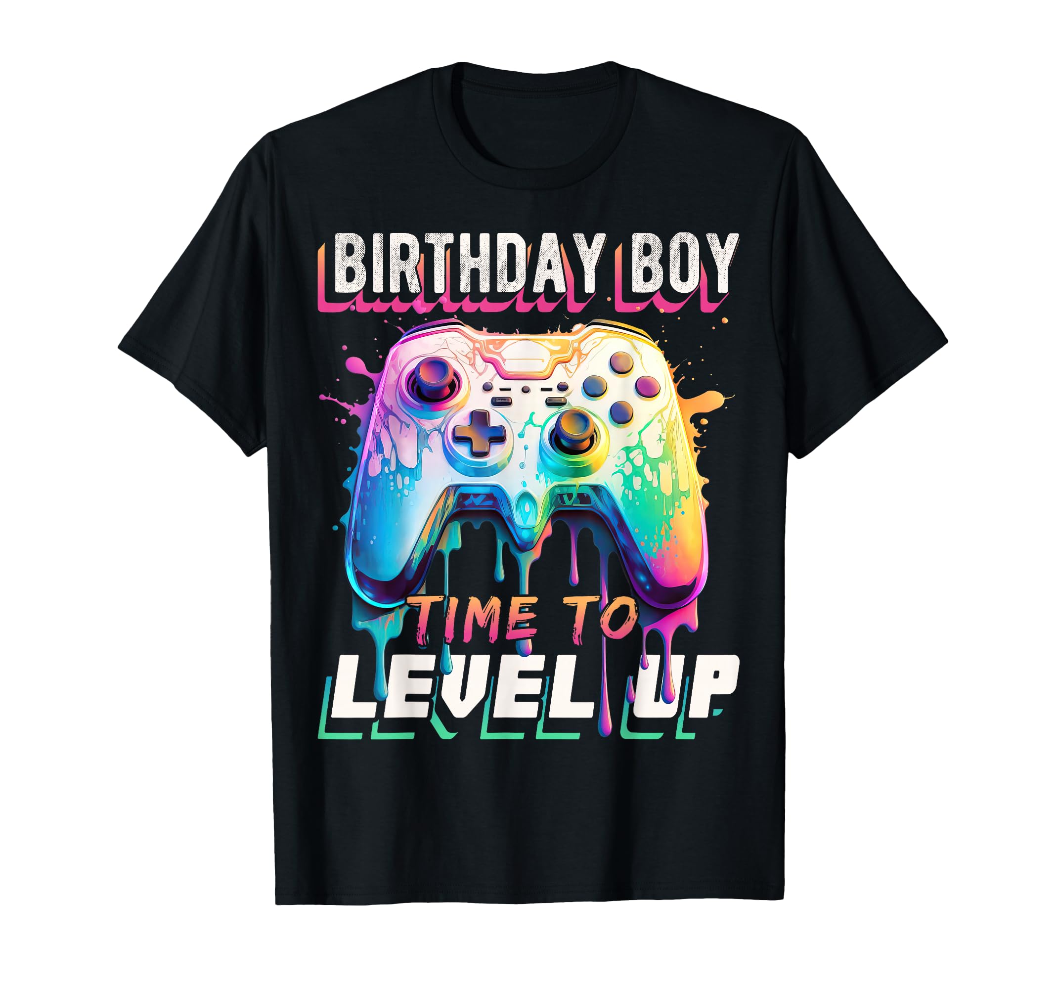 Birthday Boy Time to Level Up Video Game Birthday Party Boys T-Shirt