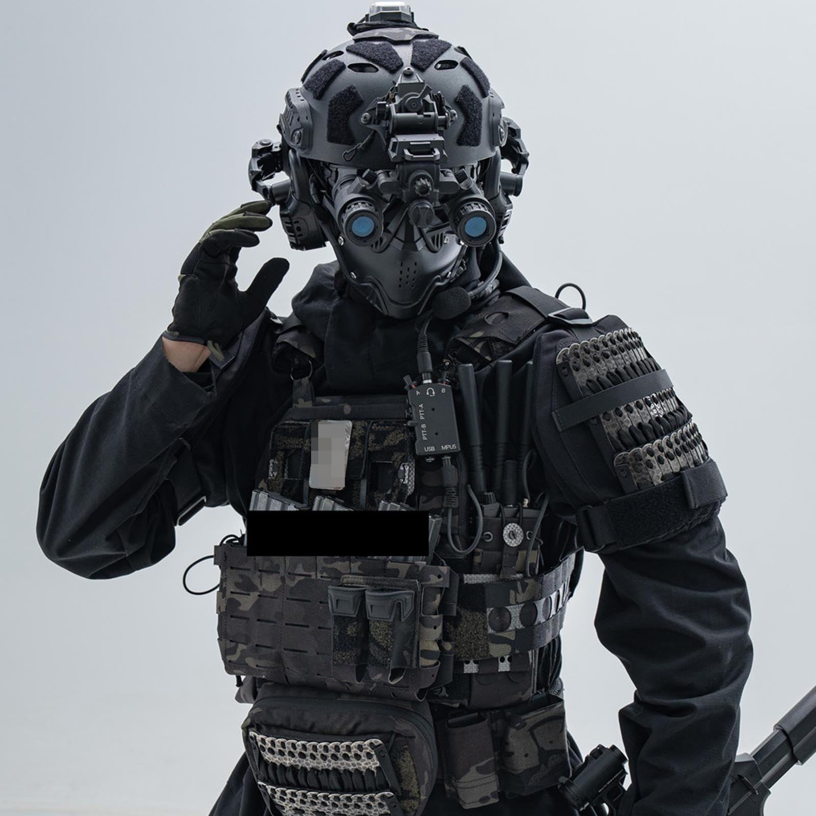 Hombreras Tácticas, Hombreras Ligeras de Protección para La Caza | Hombreras de airsoft, protección para los hombros de nailon, cómodas y transpirables