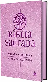 Bíblia Sagrada King James - Letra Extra Grande - Rosa: Arvore da Vida