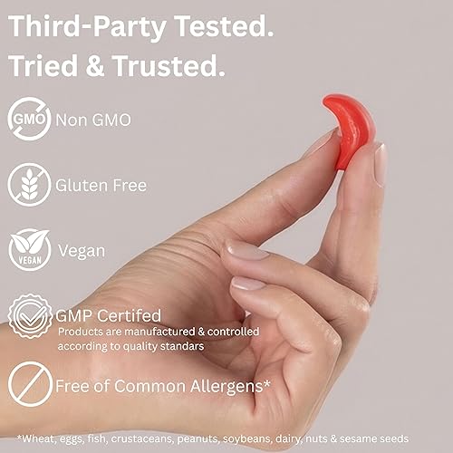 Miniatura 3 de Vemax Sleep Gummies - Gomitas de melatonina para adultos, 10 mg, L-teanina, magnesio, lavanda, bálsamo de limón y ashwagandha, apoyo para el