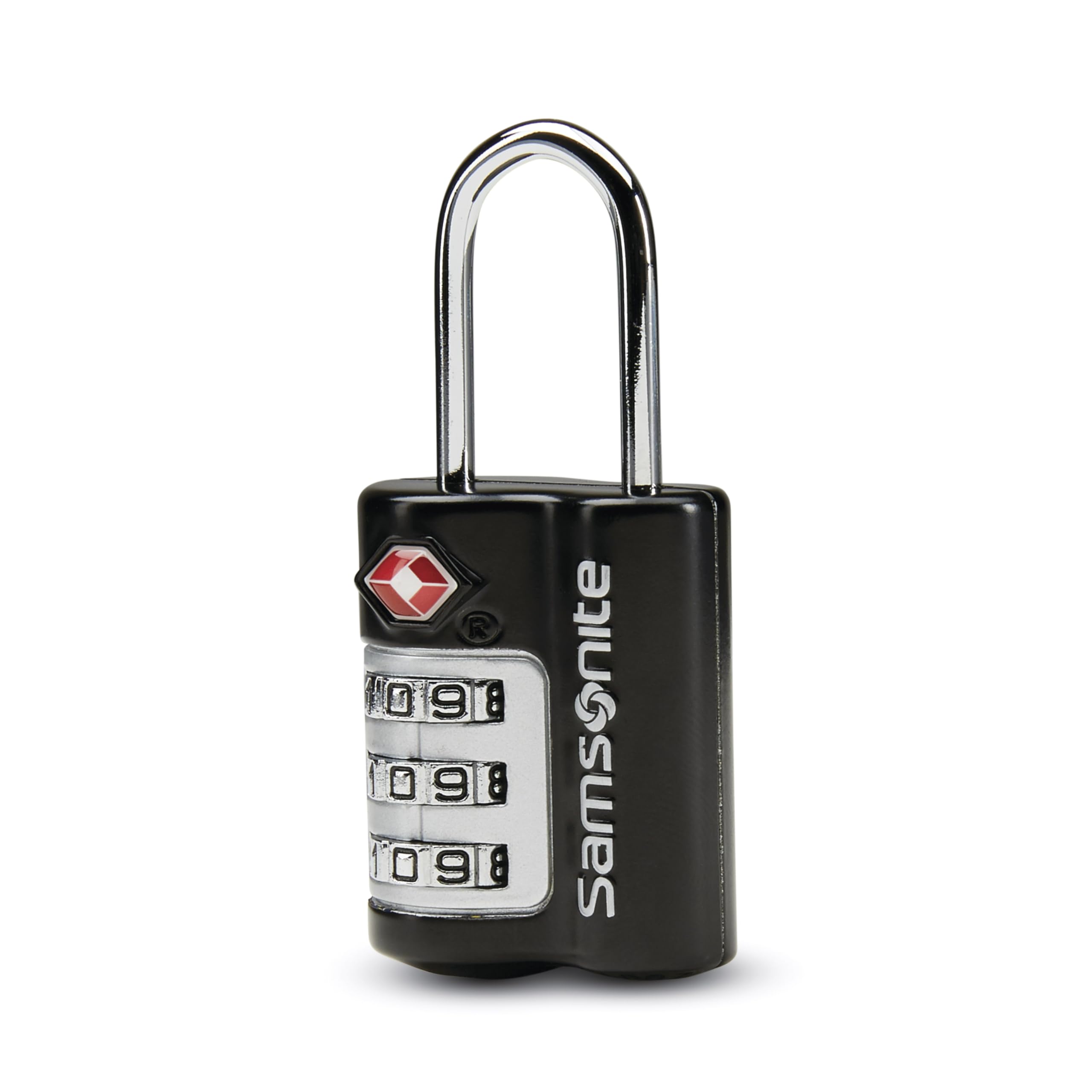 Samsonite 3-Dial Combination Lock, TSA Approved Travel Lock, Black