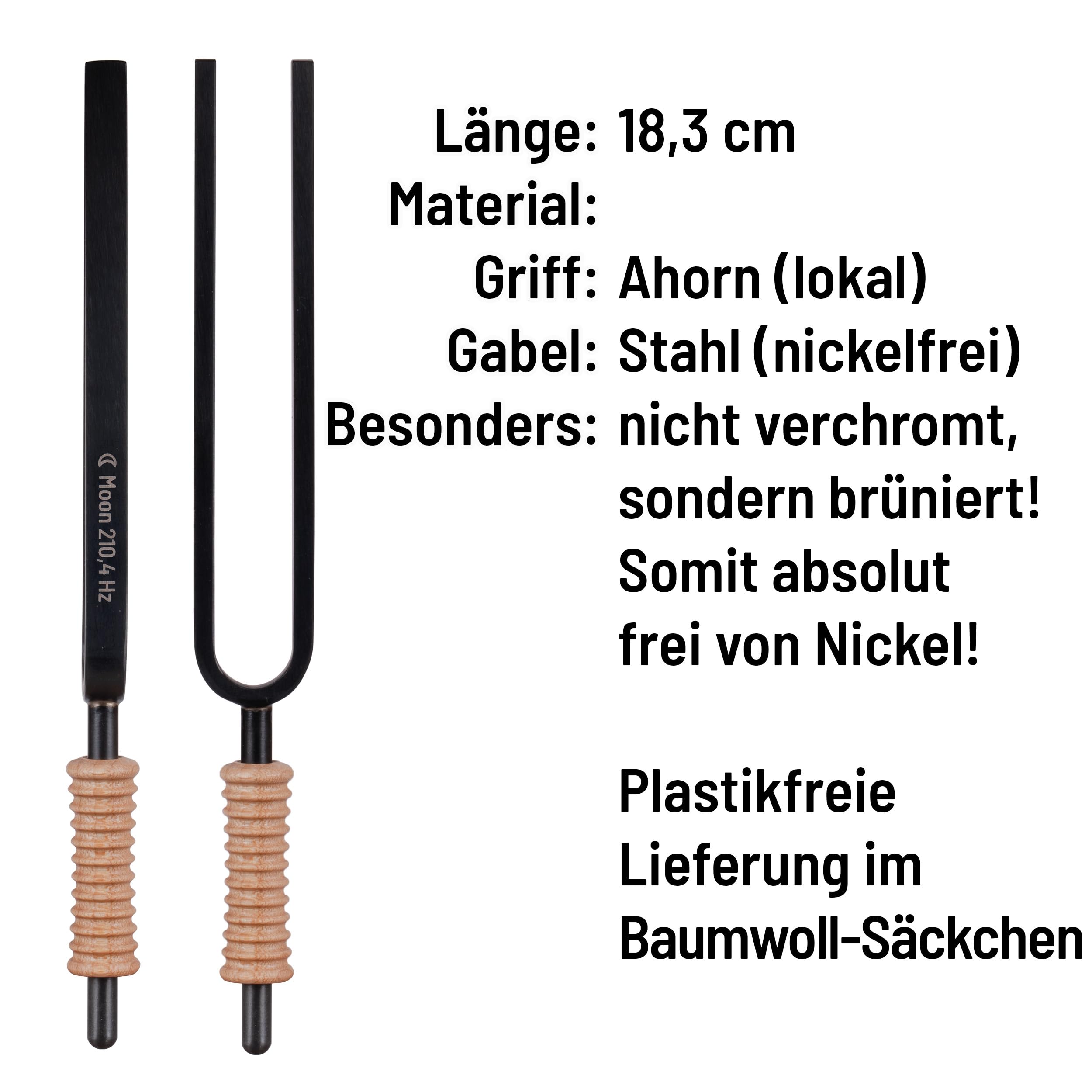 Schlagwerk Stimmgabel Mond synodisch 210,4Hz