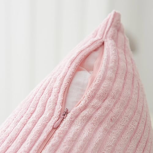 Miniatura 4 de Home Brilliant - Funda de cojín de terciopelo a rayas (paquete de 1 unidad)