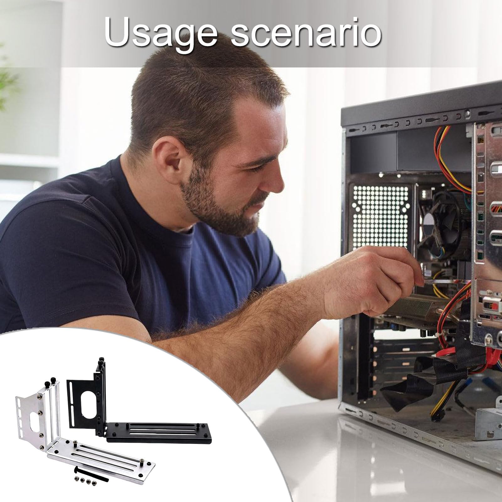 Efficiente supporto verticale PCIE X16 per presentazioni avanzate ed eleganti porta schede grafiche