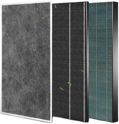 LANGshaw Juego de filtros de purificador de aire compatible con FZ-380HFS FZ-C150HFE FZ-C150DFS Compatible para Sharp KC-860E KC-860A KC-A60EUW