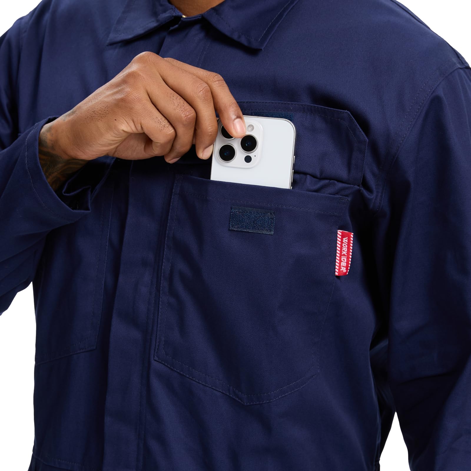 WORK IDEA Combinaison de travail pour homme haut de gamme 100% coton : le compagnon idéal pour les chantiers du bâtiment, les artisans et les bricoleurs
