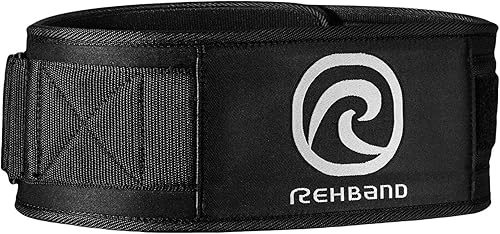 Rehband Cinturón de levantamiento de pesas para sentadillas y peso muerto, cinturón de levantamiento de pesas para hombres y mujeres, cinturón de