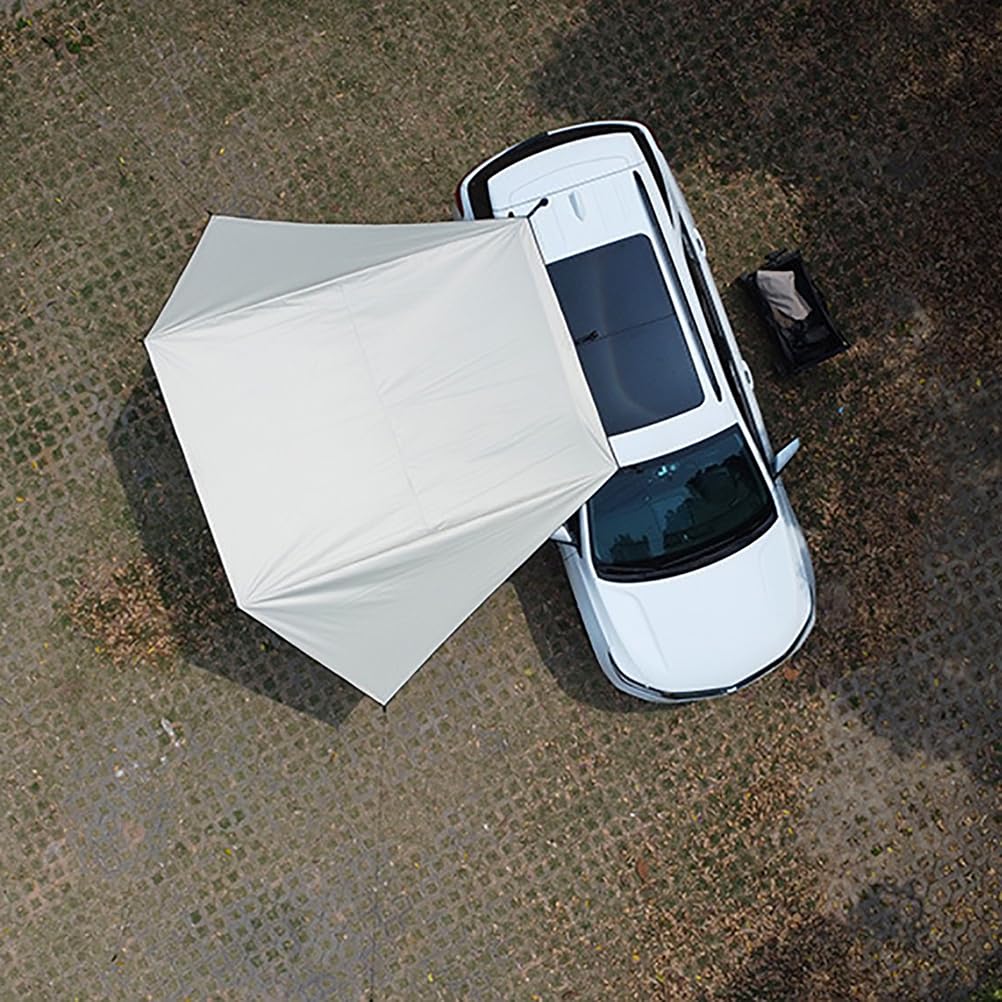 Tenda da Campeggio per Auto, 200x300cm, Tendalino Universale per Portellone Posteriore, Tettoia Parasole SUV, Tenda da Sole Impermeabile per Camper, Caravana, Furgone, MPV