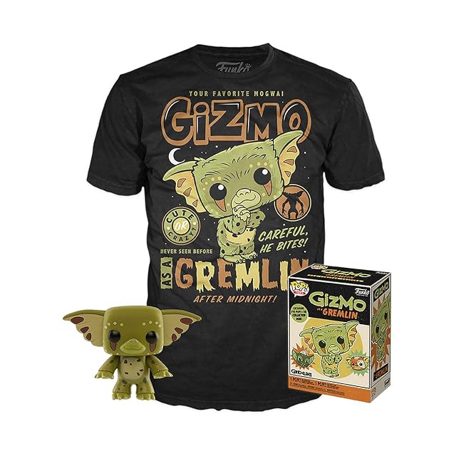 Maskfy- Set Figura Pop 38 tee Gremlins Gizmo Muñecos cabezones, Multicolor (120329)
