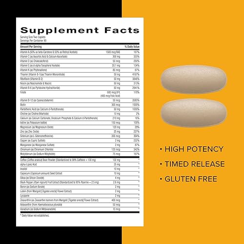 Miniatura 6 de GNC Mega Men Energy & Metabolism Multivitamínico  Antioxidantes y aumento de calorías quema  180 unidades