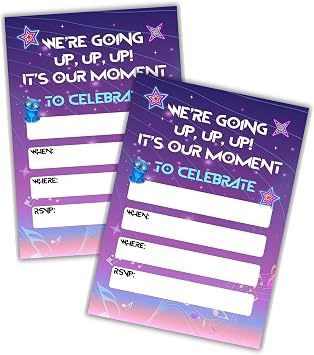 Lashicorn Hunter Birthday Party Invitation Cards 30pk 5x7 Postcards Singer Anime Girls Popular Demon Themed Pop Party Character K Fans