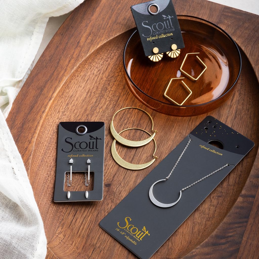 Scout Curated Wears - Refined Earring Collection - Sunburst Ear Jacket/Gold Vermeil