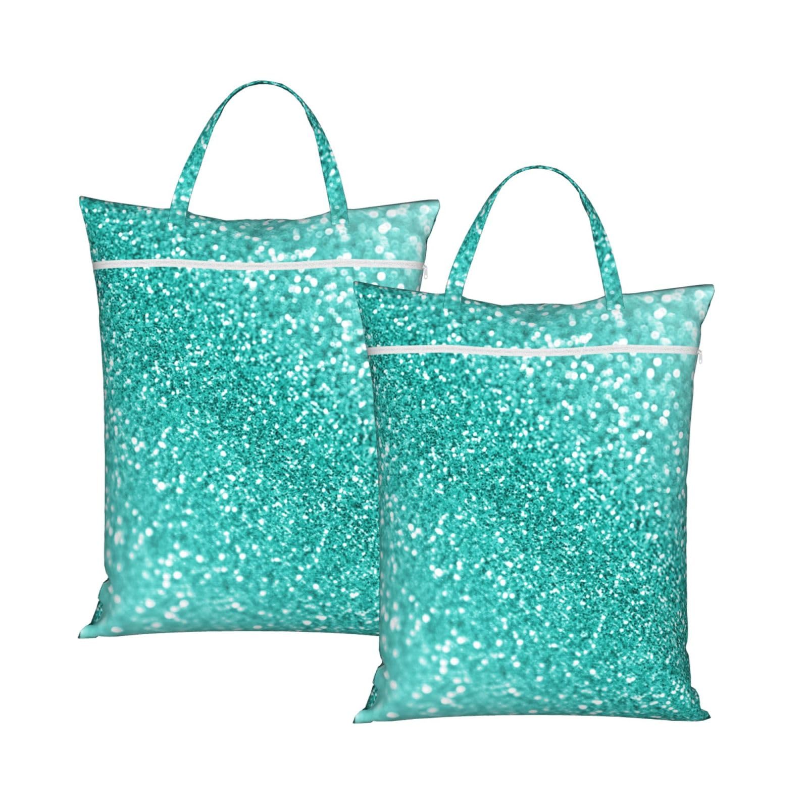 YFSGDLBN Glitter printed Travel dirty laundry bag clothes pack Storage Basket Bag