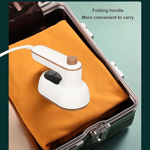 Miniatura 6 de Mini máquina de planchar, termostato de mango plegable giratorio, plancha de vapor portátil de mano, vaporizador de ropa de viaje, mini máquina de