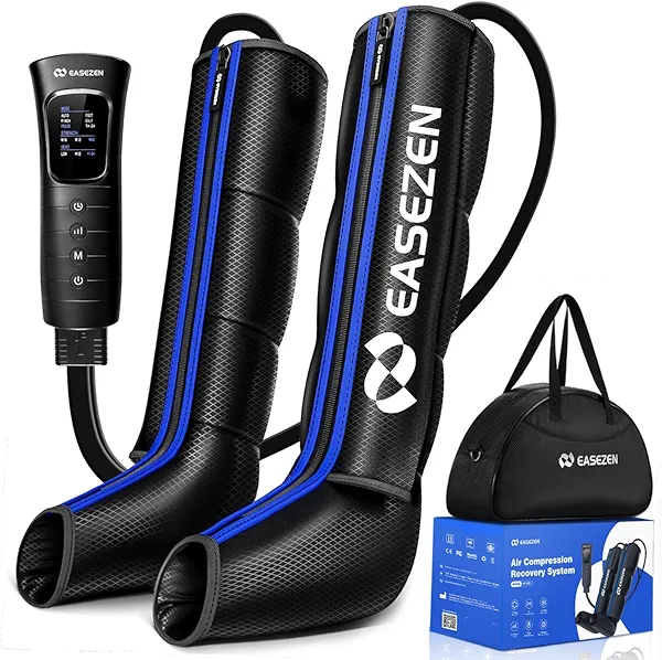 Leg Compression Massager for Circulation and Pain Relief, Leg Recovery Compression System for Fast Recovery of Foot, Calf and Thigh, Relieve Edema, Reduce Muscle Fatigue, Gifts for Women Men