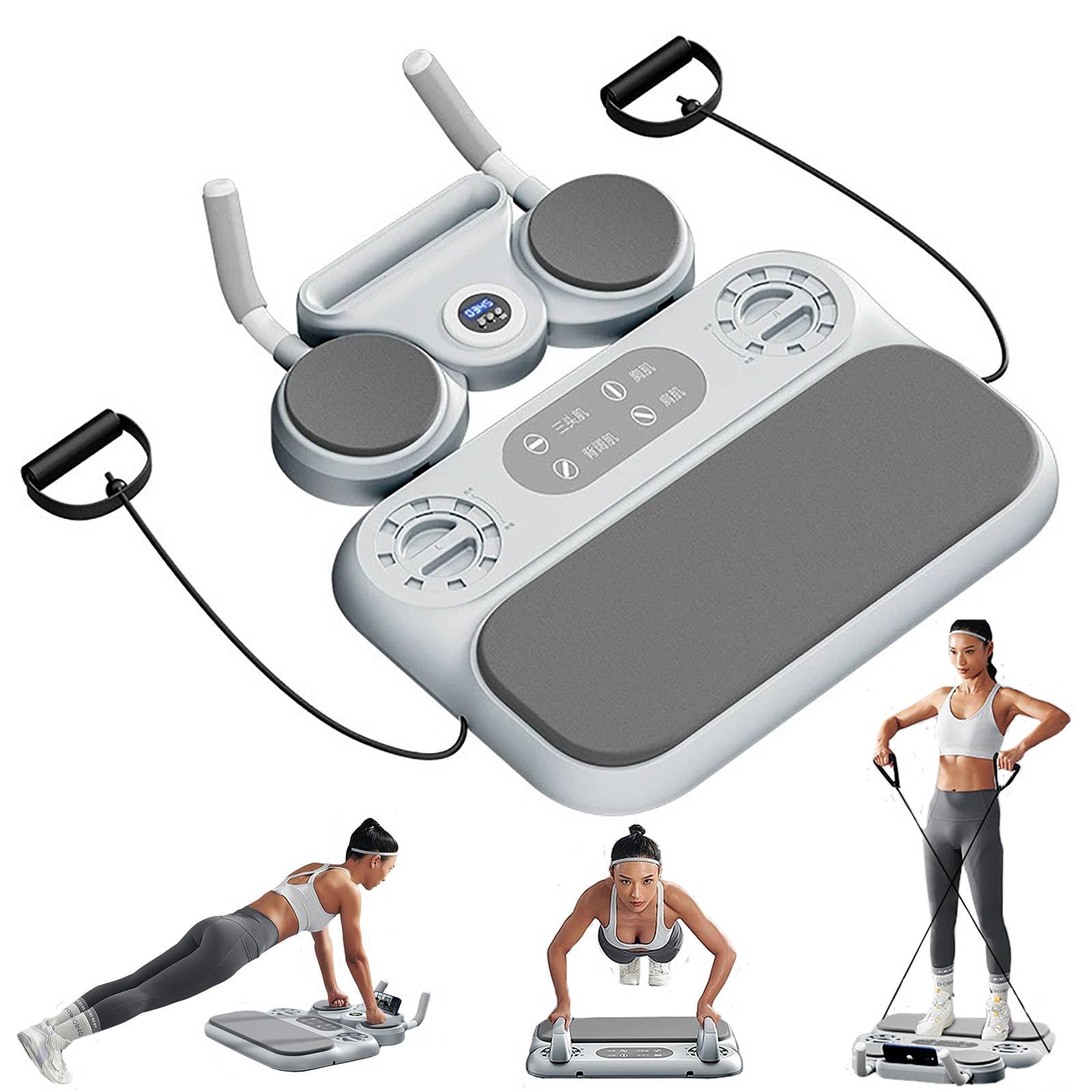 Pilates Reformer 6 En 1, Entrenador De Planchas, Rueda Abdominal De Rebote, Bandas De Resistencia Y Tabla De Flexiones, Maquina Pilates para Entrenamiento De Cuerpo, 330 Lbs Capacidad