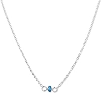 Vista 172 de Gargantilla de piedra natal – Regalo de cumpleaños, regalo para niña, mujer, amiga, hija, esposa, mamá, ella, joyas de piedras preciosas para uso