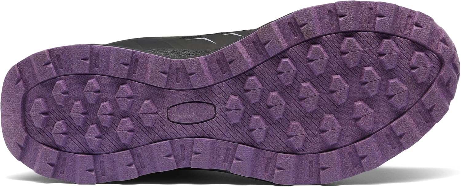 NORTIV 8 Women's Waterproof Hiking Shoes Lightweight Low-Top Trekking Trail Walking Shoes Outdoor Sneakers Black Purple 8.5 M US SNHS223W