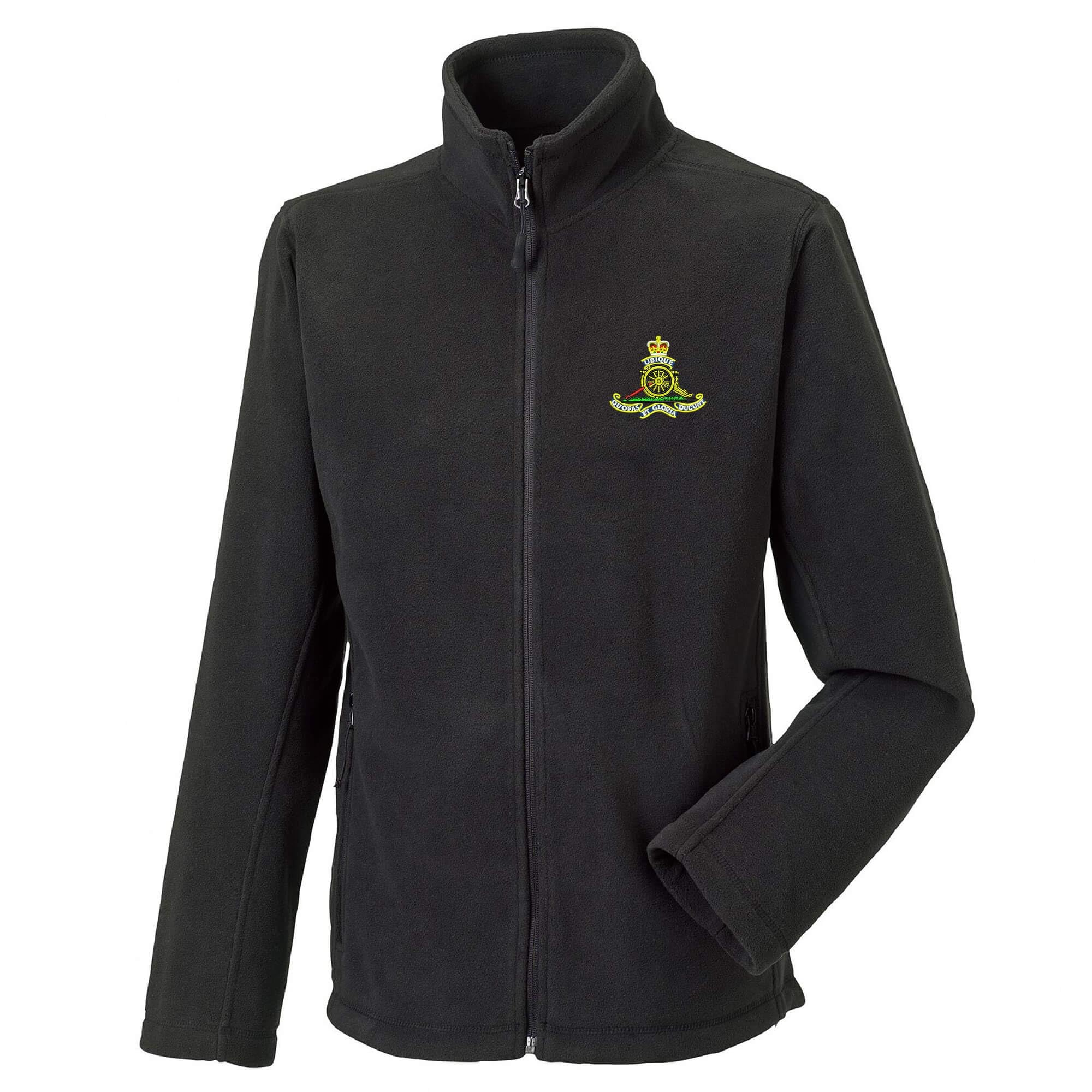 The Military Store Royal Artillery Embroidered Fleece, Black, 2X Large