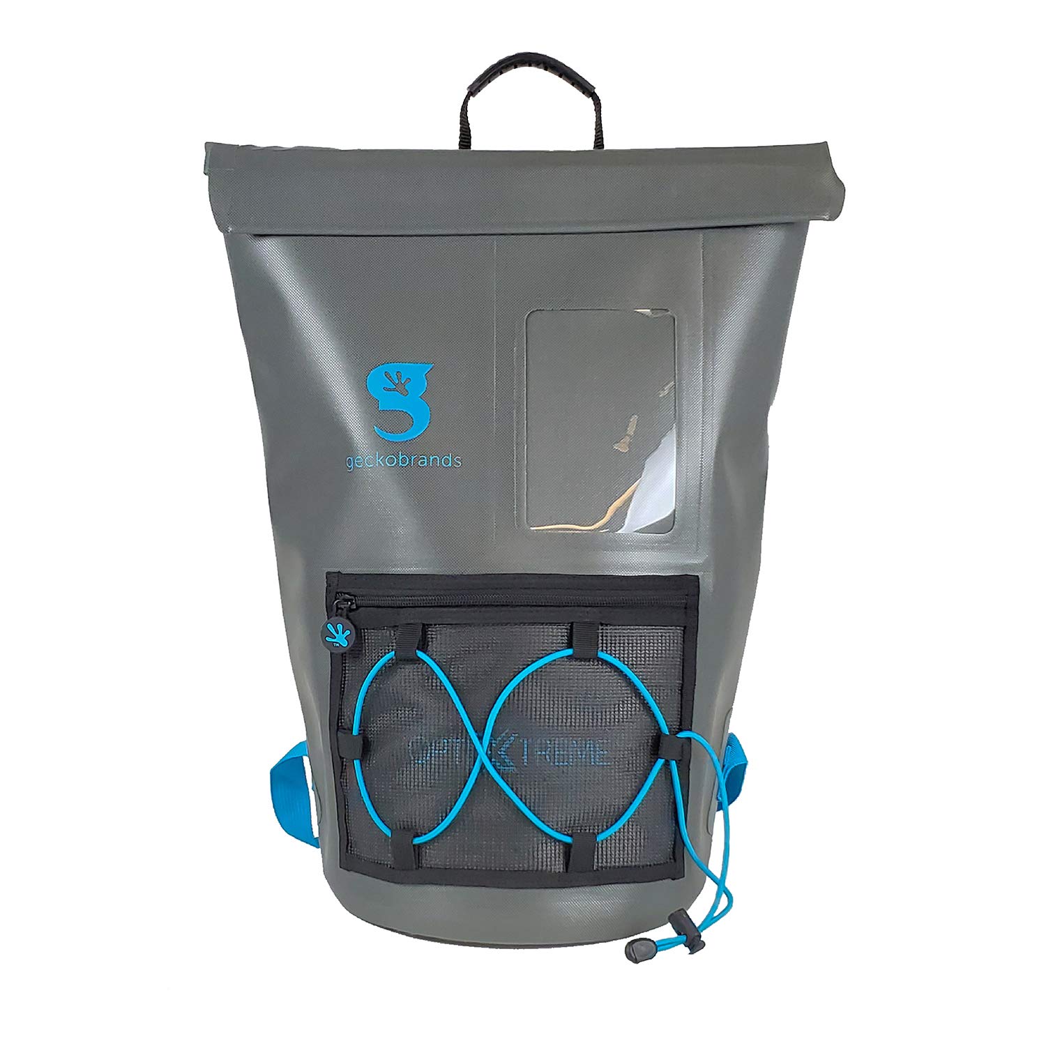 geckobrandsOptixtreme Hydroner 20L Waterproof Dry Bag Backpack - Lightweight Travel Bag | Dry Sack for Outdoor Activities |Roll Top Backpack with Clear Phone Pouch